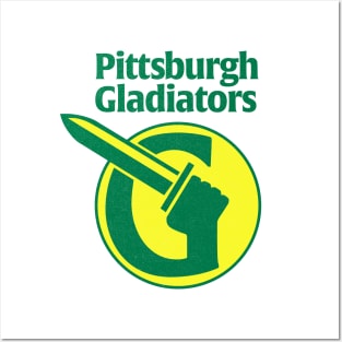 Defunct Pittsburgh Gladiators AFL 1988 Posters and Art